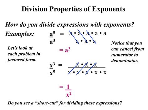 7.2 Skills Practice Division Properties of Exponents